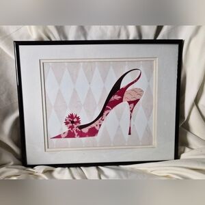 Elegant Pink Floral Women's Heel